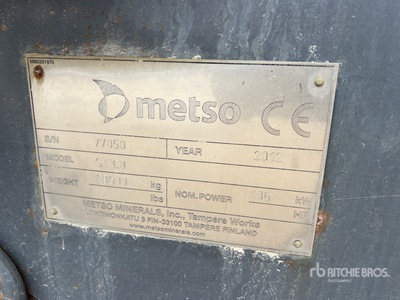 2012 Metso ST3.8 Tracked Planta de cribado