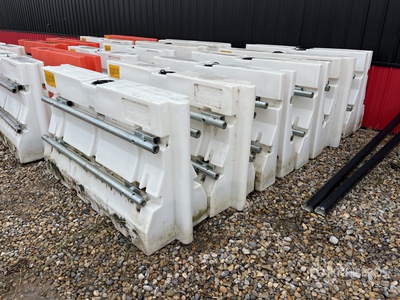 Quantity of (6) 6 ft Highway Barriers