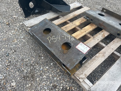 Quantity of (2) 2025 Kit Containers MSS-BLANK 25 in Mini Skid Steer Attachment Mounting Plate (Unused)