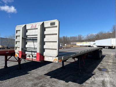 2002 Transcraft 38 ft T/A Flatbed Trailer