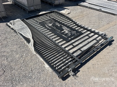 2025 SUNTOP S0720-1 20 ft Wrought Iron Bi-Parting Driveway Gate