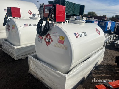 2025 AM Tank AM-TANK500 490 gal Skid Mounted Steel Diesel Fuel Tank (Unused)