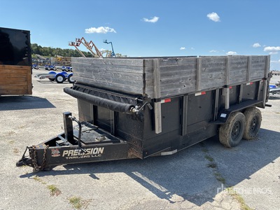 2023 Precision 14 ft T/A End Dump Trailer