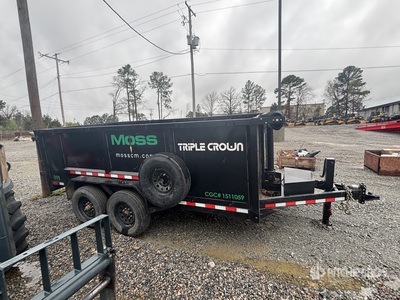 2024 Triple Crown D7X14XD Dump Utility Trailer