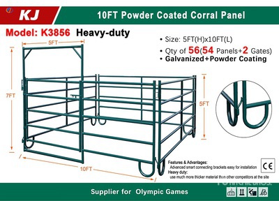 Quantity of (54) 2025 KJ K3856 10 ft Livestock Panel (Unused)