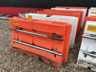 Quantity of (6) 6 ft Highway Barriers