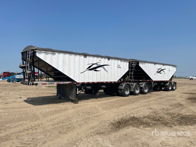 2017 Lode King 28 ft Super B-Train Lead Grain Trailer