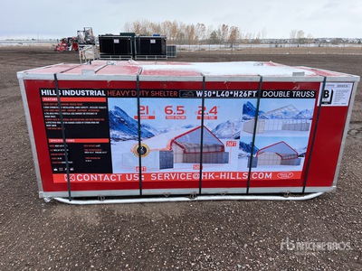 2025 HIlls Industrial 504026 50 ft x 40 ft x 26 ft Storage Building (Unused)