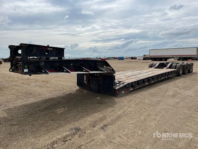 1999 Aspen HG65 Tri/A Double Drop Removable Gooseneck Lowboy Trailer