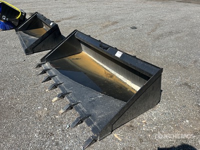 80 in Low Profile Skid Steer Bucket