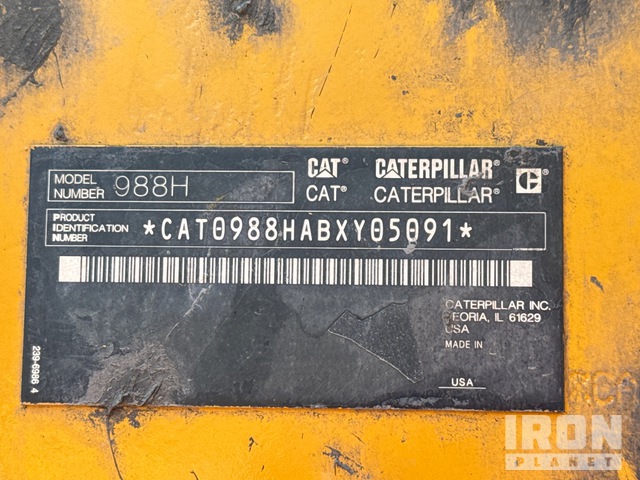 CARGADOR FRONTAL 2012 CATERPILLAR 988H