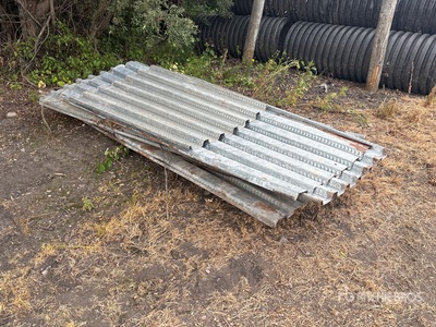 Quantity of (9) Metal Roofing Sheets