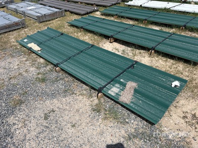 Quantity of 2025 Kit Containers Steel R Panel 12 Ft Corrugated Tin (Unused)