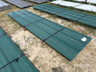 Quantity of 2025 Kit Containers Steel R Panel 12 Ft Corrugated Tin (Unused)