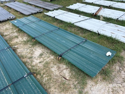 Quantity of 2025 Kit Containers Steel R Panel 12 Ft Corrugated Tin (Unused)
