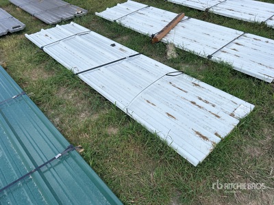 Quantity of 2025 Kit Containers Steel R Panel 12 Ft Corrugated Tin (Unused)