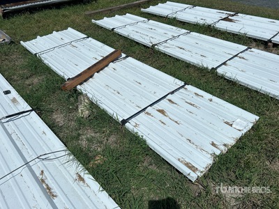 Quantity of 2025 Kit Containers Steel R Panel 12 Ft Corrugated Tin (Unused)