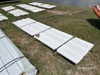 Quantity of 2025 Kit Containers Steel R Panel 12 Ft Corrugated Tin (Unused)