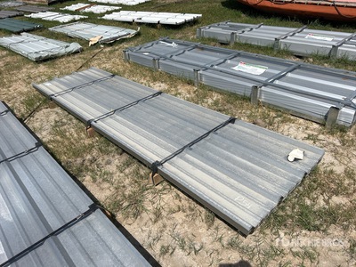 Quantity of 2025 Kit Containers Steel R Panel 12 Ft Corrugated Tin (Unused)
