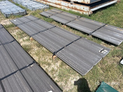 Quantity of 2025 Kit Containers Steel R Panel 12 Ft Corrugated Tin (Unused)
