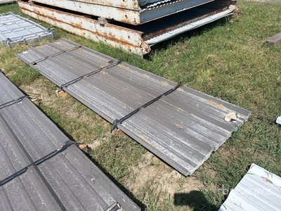 Quantity of 2025 Kit Containers Steel R Panel 12 Ft Corrugated Tin (Unused)