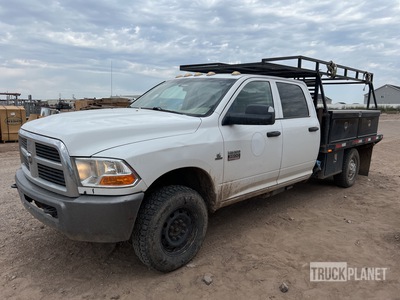 2011 Ram 3500 4x4 Crew Cab Flatbed Truck