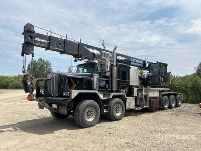 Manitex 4596 45 ton Straight Boom on 2007 Kenworth C500B 10x6 Twin-Steer Sleeper Camion à Fèche