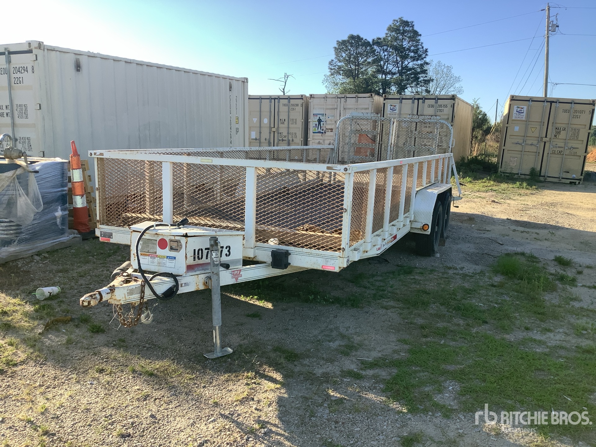 2019 PJ 20 ft T/A Remorque utilitaire