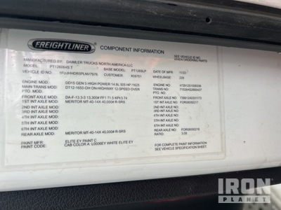 2023 Freightliner Cascadia 126 6x4 Cabeza Tractora Cabina Dormitorio