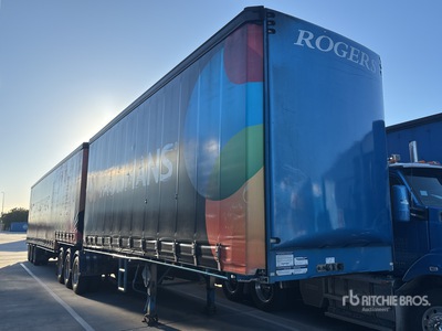 2018 MaxiTrans 7.2 m Tri/A B-Double Lead Curtain Side Trailer