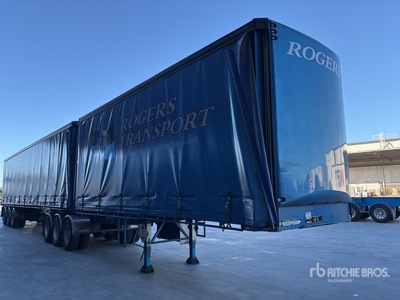 2020 MaxiTrans 7.2 m Tri/A B-Double Lead Curtain Side Trailer