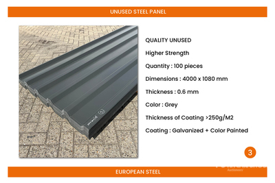 Quantity of (100) Roofing Sheets Attrezzatura industriale (Unused)