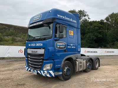 2016 DAF XF 460 FTG 6x2 T/A Sleeper Truck Tractor