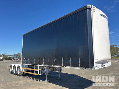 2022 MaxiTrans 7.2 m Tri/A B-Double Lead مقطورة جانبية بستائر