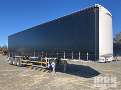 2022 MaxiTrans 12.3 m Tri/A مقطورة جانبية بستائر