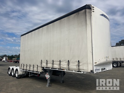2022 MaxiTrans 7.3 m Tri/A B-Double Lead Step Deck مقطورة جانبية بستائر