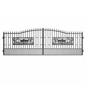 Greatbear 20ft Iron Gate Deer in Rectangular Figur II000083 (Unused)