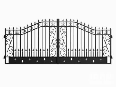 Greatbear 14ft Bi-Parting Wrought Iron Gate With S II000076 Puerta de entrada (Unused)