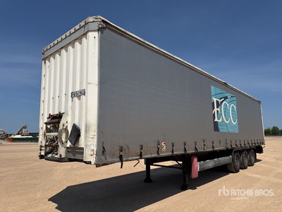 2008 Krone SD Tri/A Semi Remorque A Rideaux Coulissant 3 Essieux Curtain Side Trailer