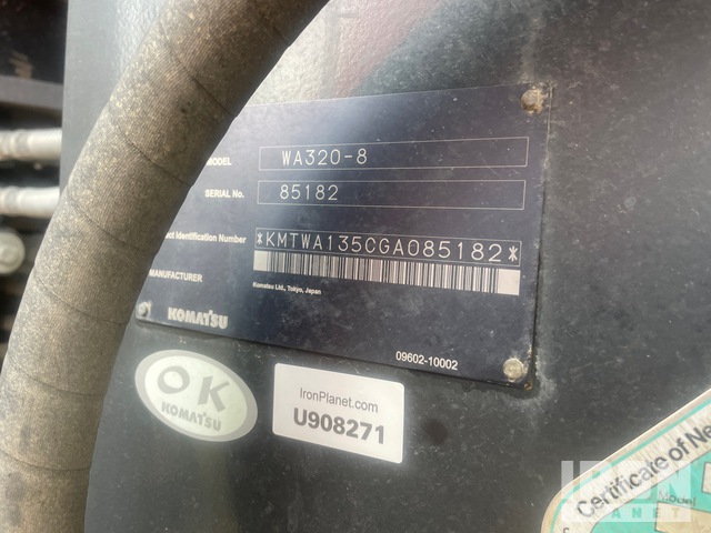 CARGADOR FRONTAL 2017 KOMATSU WA3208