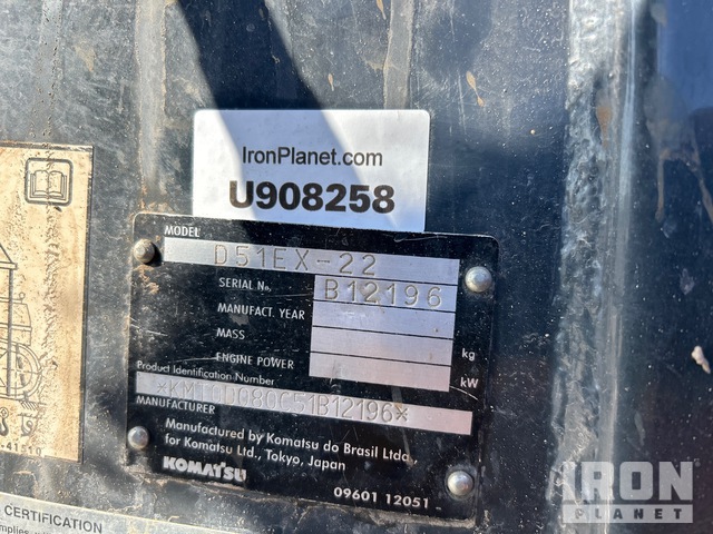 TOPADOR FRONTAL 2011 KOMATSU D51EX22