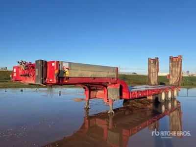 2002 Robuste Kaiser S5703P Tri/A Semi-Remorque Porte-Engins 3 Essieux Lowboy Trailer