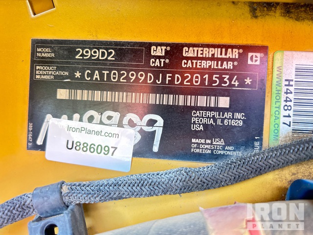 MINI CARGADOR SOBRE ORUGAS 2016 CATERPILLAR 299D2
