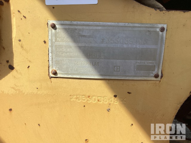 CARGADOR FRONTAL 1993 CATERPILLAR 966E