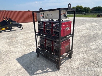 Quantity of (6) Lincoln Electric Flextec 500 500 A Skid-Mounted Multi-Process Electric Welder