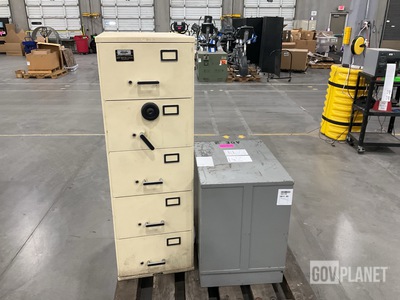(1) Art Metal & (1) Mosler File Cabinet Safes