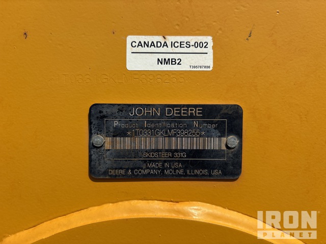 MINI CARGADOR SOBRE ORUGAS 2021 JOHN DEERE 331G