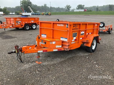 2018 Snake River Trailer DMP58-5K 8 ft S/A Tipping Utility Trailer