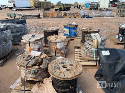 (9) Assorted Wire Rope Assemblies