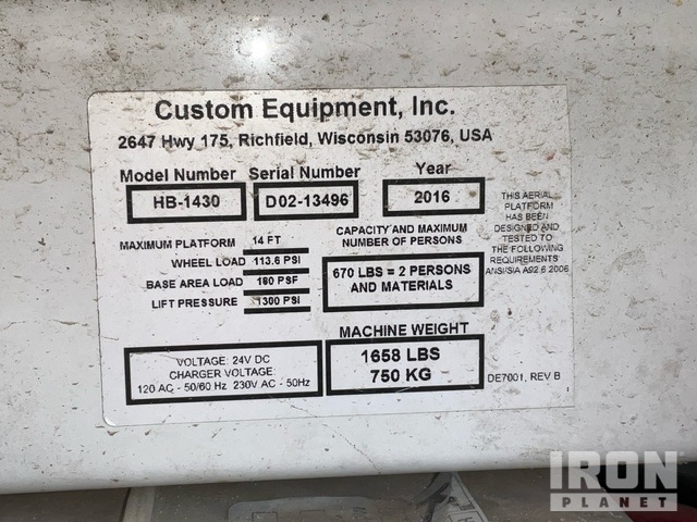 ELEVADOR TIJERA 2016 HYBRID HB1430